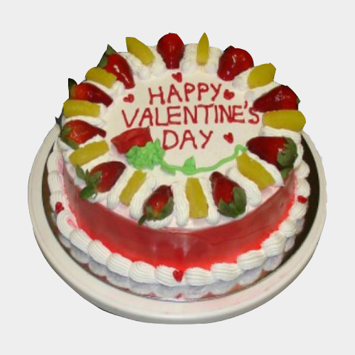 Eggless Valentine Fruit Cake